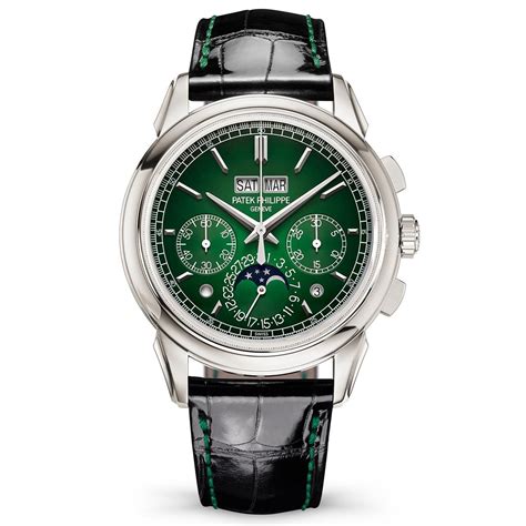 patek philippe perpetual calendar chronograph ref. 5270p-014|Green Is the New Blue: The Patek Philippe 5270P.